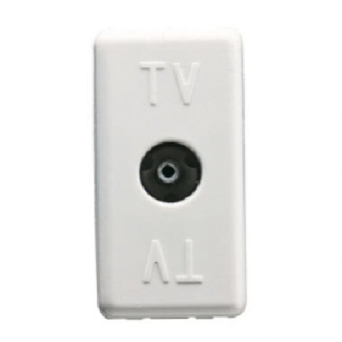PRESA TV RESISTIVA DIRETTA SY/WT - GEWISS GW20228 product photo Photo 01 3XL