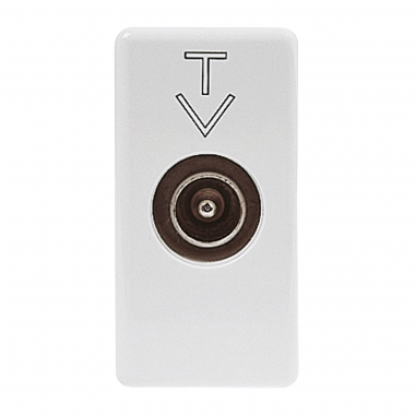 PRESA TV DIR.C.M.9,5MM SY/WT - GEWISS GW20381 product photo Photo 01 3XL