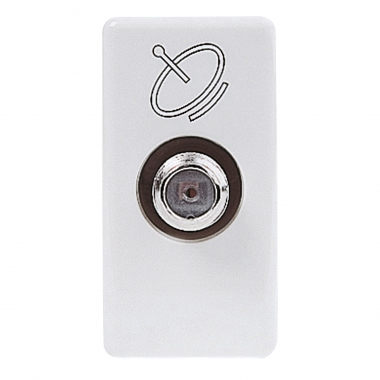 PRESA TV/SAT DIRETTA C.F-FEMMINA SY/WT - GEWISS GW20391 - GEWISS GW20391 product photo Photo 02 3XL