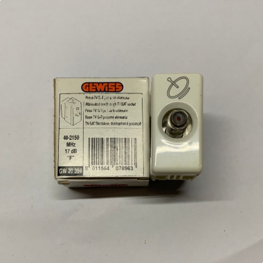 PRESA TV/SAT PASS.ATT.18DB C.F - GEWISS GW20394 - GEWISS GW20394 product photo Photo 01 3XL