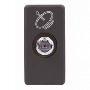 PRESA TV/SAT DIRETTA CONNETTORE F FEMMINA SYSTEM BLACK - GEWISS GW21391 product photo Photo 01 3XL