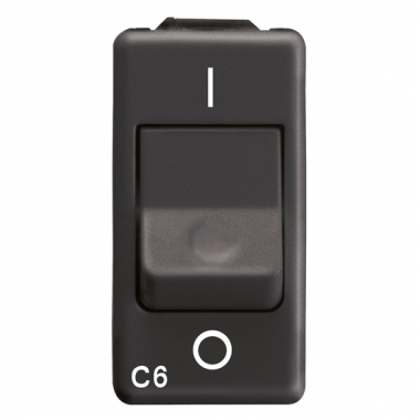 INTERRUT.AUT.MAGN.1P+N C6 3KA 230V SY/BK - GEWISS GW21434 product photo Photo 02 3XL