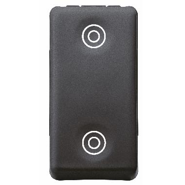PULSANTE 1P DOPPIO NA 10A SY/BK - GEWISS GW21520 - GEWISS GW21520 - GEWISS GW21520 product photo Photo 01 3XL
