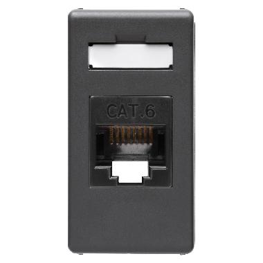 PRESA RJ45 CAT.6 UTP SY/BK - GEWISS GW21684 - GEWISS GW21684 - GEWISS GW21684 product photo Photo 01 3XL