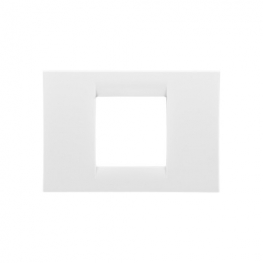 PLACCA VIRNA - IN TECNOPOLIMERO FINITURA LUCIDA - 2 POSTI - BIANCO NUVOLA - SYSTEM - GEWISS GW22102 product photo Photo 03 3XL