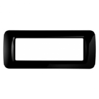 PLACCA 6 POSTI NERO TONER TOP SYSTEM - GEWISS GW22516 product photo Photo 01 3XL