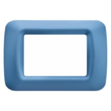 PLACCA 3 POSTI AZZURRO CIELO TOP SYSTEM - GEWISS GW22563 product photo Photo 01 3XL