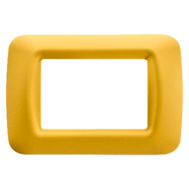 PLACCA 3 POS.GIALLO MAIS TOP SYSTEM - GEWISS GW22583 - GEWISS GW22583 product photo Photo 01 3XL
