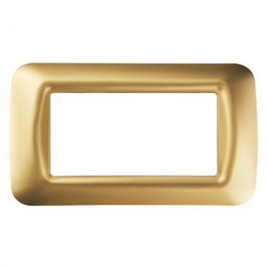 PLACCA 4 POS.ORO ANTICO TOP SYSTEM - GEWISS GW22664 - GEWISS GW22664 product photo Photo 01 3XL