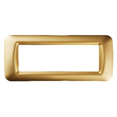 PLACCA 6 POS.ORO ANTICO TOP SYSTEM - GEWISS GW22666 - GEWISS GW22666 - GEWISS GW22666 product photo Photo 01 3XL