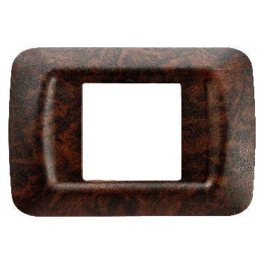 PLACCA TOP SYSTEM - IN TECNOPOLIMERO - 2 POSTI - RADICA INGLESE - SYSTEM - GEWISS GW22672 product photo Photo 01 3XL