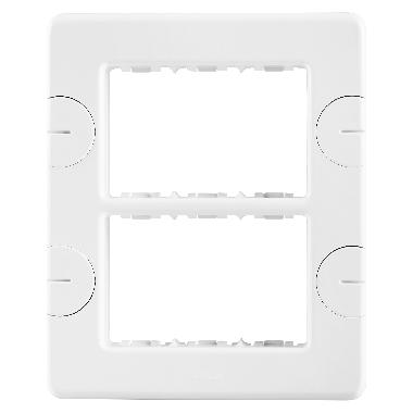 PLACCA 6 POS.BIANCO COMPACT - GEWISS GW24005 - GEWISS GW24005 - GEWISS GW24005 product photo Photo 01 3XL
