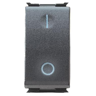 INTERRUTTORE BIPOLARE 250V ac - 16AX - GENERICO - SIMBOLO: 0/1 - 1 MODULO - PLAYBUS - GEWISS GW30004 product photo Photo 01 3XL