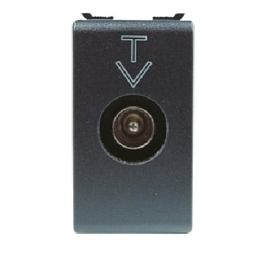 PRESA TV PASSANTE ATT.10DB C.MASC.9,5MM - GEWISS GW30302 product photo Photo 01 3XL