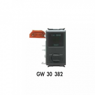 BLOCCO DIFFERENZIALE 30MA CLASSE AC NERO - GEWISS GW30382 product photo Photo 01 3XL