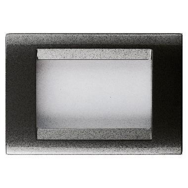 PLACCA 3 POS.ARDESIA METALLIZZ.PLAYBUS - GEWISS GW32003 product photo Photo 01 3XL