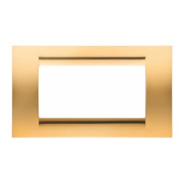 PLACCA 4 POSIZIONI ORO ANTICO PLAYBUS - GEWISS GW32064 product photo Photo 01 3XL