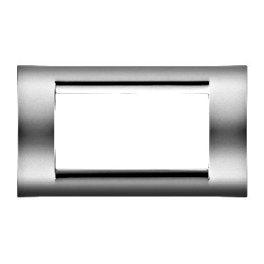 PLACCA 4 POS.CROMO SOFT PLAYBUS - GEWISS GW32074 - GEWISS GW32074 product photo Photo 01 3XL