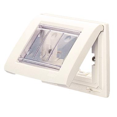 PLACCA IP55 3 POSTI BIANCO NUVOLA - GEWISS GW32461 - GEWISS GW32461 - GEWISS GW32461 product photo Photo 01 3XL