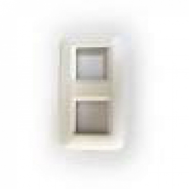 PLACCA IN TECNOPOLIMERO FINITURA SATINATA DOPPIA BIANCO NUVOLA ECO 60 - GEWISS GW34812 product photo Photo 01 3XL