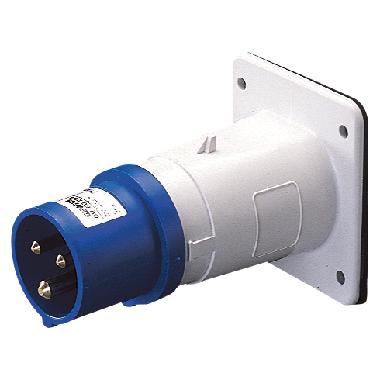 SPINA FISSA DA INCASSO DIRITTA - IP44 - 2P+T 32A 200-250V 50/60HZ - BLU - 6H - CABLAGGIO A VITE - GEWISS GW60215 product photo Photo 01 3XL