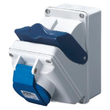 COMBIBLOC C.F.IP44 2P+T 16A 230V 6H - GEWISS GW66404 - GEWISS GW66404 - GEWISS GW66404 product photo Photo 01 3XL