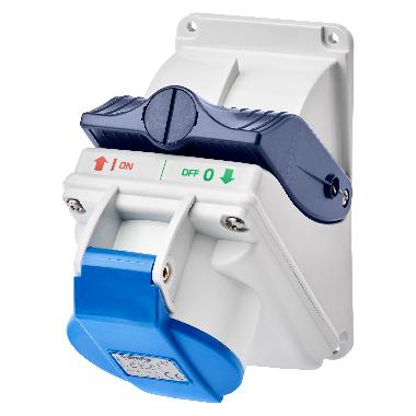 COMBIBLOC S.F.IP44 2P+T 16A 230V 6H - GEWISS GW66426 - GEWISS GW66426 product photo Photo 01 3XL