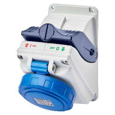 COMBIBLOC S.F.IP55 2P+T 16A 230V 6H - GEWISS GW66470 - GEWISS GW66470 product photo Photo 01 3XL