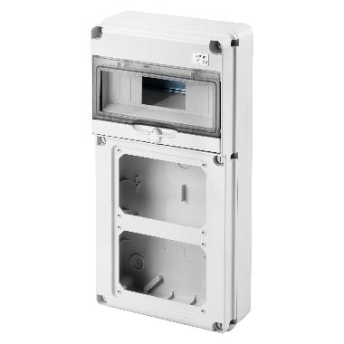 Q-DIN 10M 2FLANGE PR.BL.OR.SBF IP65 - GEWISS GW68019N product photo Photo 01 3XL