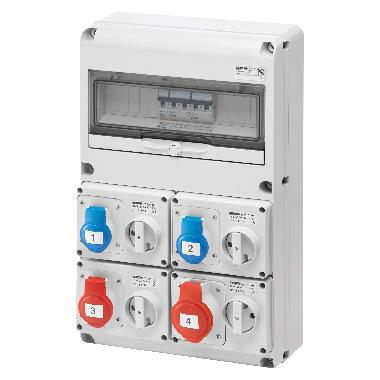 Q-DIN 14 ASD:4PR.BL.OR.SBF IP44 - GEWISS GW68206N - GEWISS GW68206N - GEWISS GW68206N product photo Photo 01 3XL