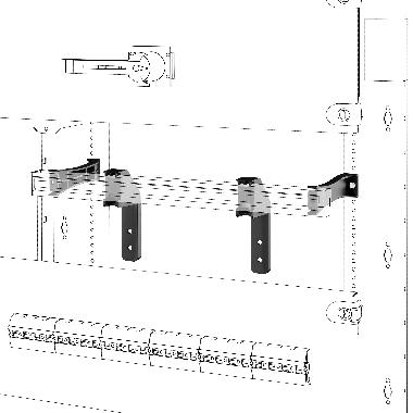 Coppia di staffe di montaggio - qdx - per strutture p=200mm - per dispositivi modulari serie 90 - GEWISS GWD3311 product photo Photo 01 3XL
