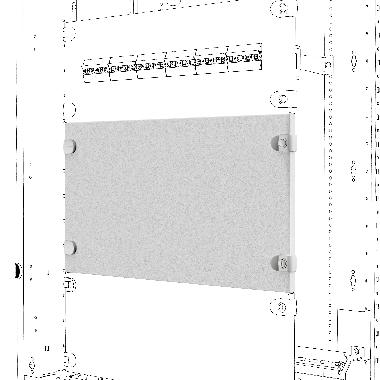 Pannello frontale cieco - qdx - 600x300mm - GEWISS GWD3324 product photo Photo 01 3XL