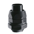 RACCORDO GIREVOLE DIRITTO CON PASSO GAS - RDG - IP54 - DIAMETRO GUAINA 28MM - NERO RAL9005 - GEWISS DX54328 product photo