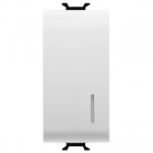 PULSANTE UNIPOLARE 250V AC - NA 16A ILLUMINABILE - LOCALIZZAZIONE - 1 MODULO - BIANCO - CHORUS - GEWISS GW10132 product photo