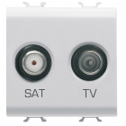 PRESA TV+SAT 2M BIANCO - GEWISS GW10383 product photo