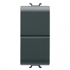 PULSANTE UNIP.DOPPIO NA 16A NERO - GEWISS GW12141 - GEWISS GW12141 product photo