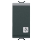 PULSANTE 1M 1P NA 16A 'LUCE' NERO - GEWISS GW12151 product photo
