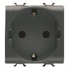 PRESA 2M 2P+T 16A ST.TED.NERO - GEWISS GW12241 - GEWISS GW12241 - GEWISS GW12241 product photo