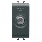 PRESA TV/SAT 1M DIRETTA C.F-FEMM.NERO - GEWISS GW12371 product photo