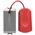 PULSANTE 1M 1P NA 16A TIRANTE TITANIO - GEWISS GW14136 product photo