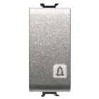 PULSANTE 1M 1P NA 16A CAMPANELLO TITANIO - GEWISS GW14153 - GEWISS GW14153 - GEWISS GW14153 product photo