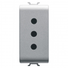 PRESA 1M 2P+T 10A P11 ST.ITA.TITANIO - GEWISS GW14201 product photo