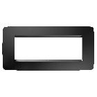 PLACCA ONE 6P NERO SATINATO - GEWISS GW16106VN - GEWISS GW16106VN - GEWISS GW16106VN product photo