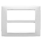 PLACCA ONE - IN TECNOPOLIMERO - 12 POSTI - BIANCO LATTE - CHORUS - GEWISS GW16112TB product photo