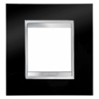 PLACCA LUX INTERNATIONAL 2P NERO TONER - GEWISS GW16222TN product photo