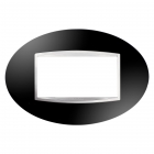 PLACCA ART 4P NERO TONER - GEWISS GW16304TN - GEWISS GW16304TN product photo