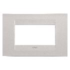 PLACCA GEO 4P NATURAL BEIGE SATINATO - GEWISS GW16404VL product photo