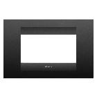 PLACCA GEO 4P NERO SATINATO - GEWISS GW16404VN - GEWISS GW16404VN - GEWISS GW16404VN product photo