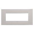 PLACCA GEO 6P NATURAL BEIGE SATINATO - GEWISS GW16406VL product photo