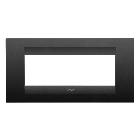 PLACCA GEO 6P NERO SATINATO - GEWISS GW16406VN - GEWISS GW16406VN product photo